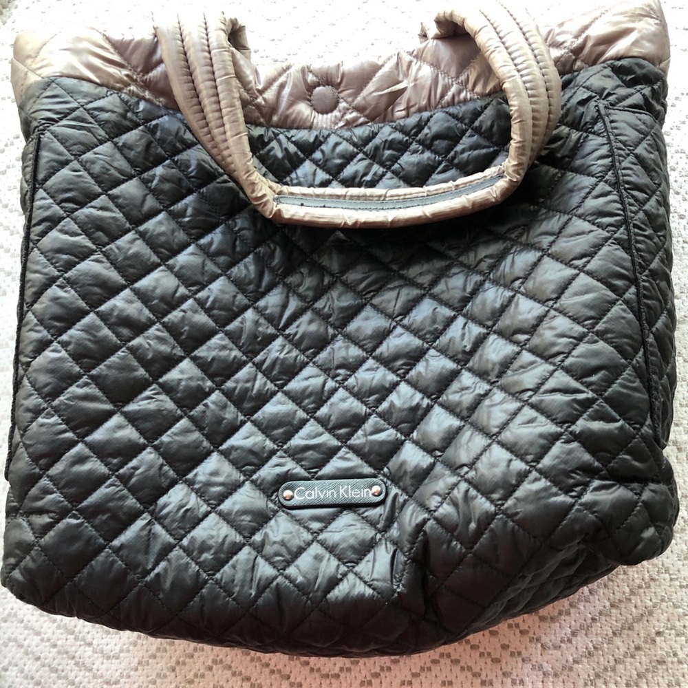 Calvin Klein reversible pillow tote